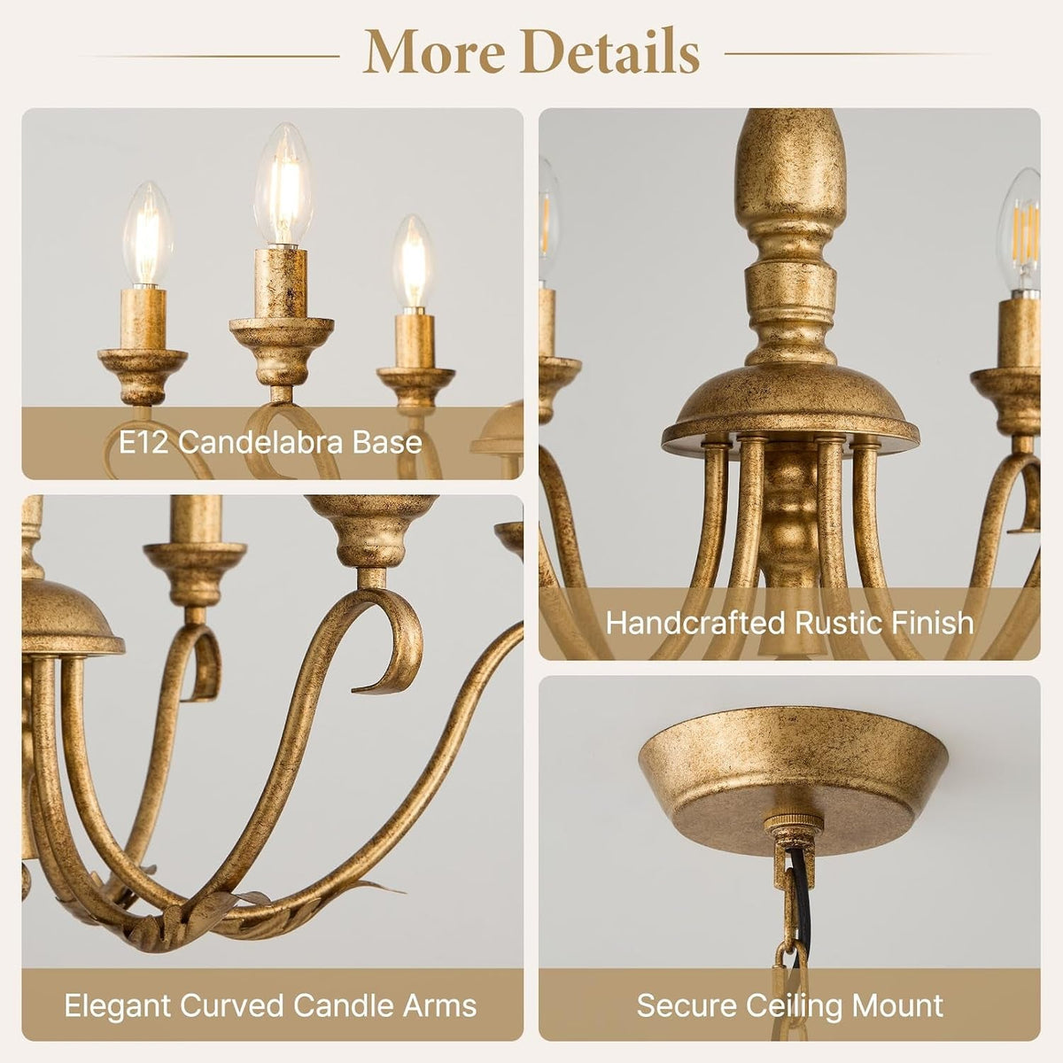 farmhouse-vintage-antique-brass-chandelier-distressed-gold-candle-fixture
