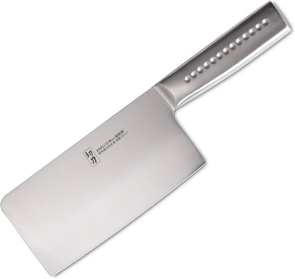 Meat Cleaver, MATTSTONE HILL 7 Inch Chinese Cleaver Knife - Vegetable Cleaver, Asian Chef Knife, German Steel, 304 Stainless Steel Handle1