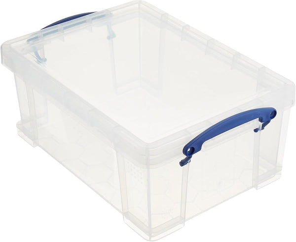 9L Stackable Plastic Storage Containers, Clear, 2-Pack6