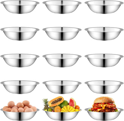 15 Pcs Stainless Steel Bowls 6.3 Inch Base Prep Bowls1