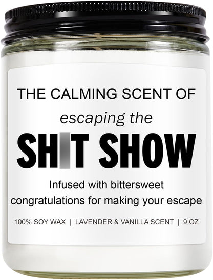 Sarcastic Candles, Going Away, Goodbye, Farewell Gifts for Coworkers - Retirement, Coworker Leaving Gifts for Women, Men - Leaving Job, Moving Away Presents for Friends, Boss, Work Bestie1