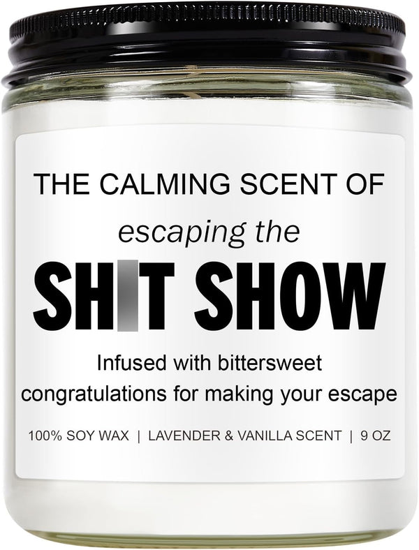 Sarcastic Candles, Going Away, Goodbye, Farewell Gifts for Coworkers - Retirement, Coworker Leaving Gifts for Women, Men - Leaving Job, Moving Away Presents for Friends, Boss, Work Bestie1