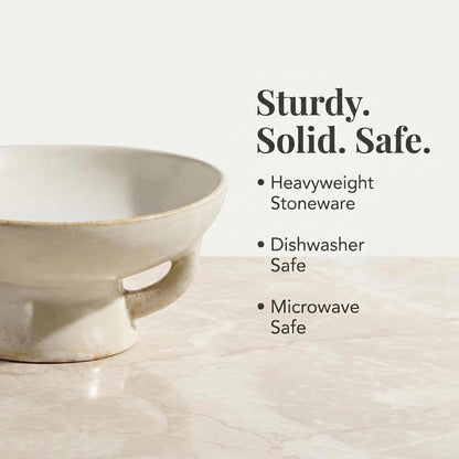 Creative Co-Op Stoneware Bowl W Reactive Glaze, White8