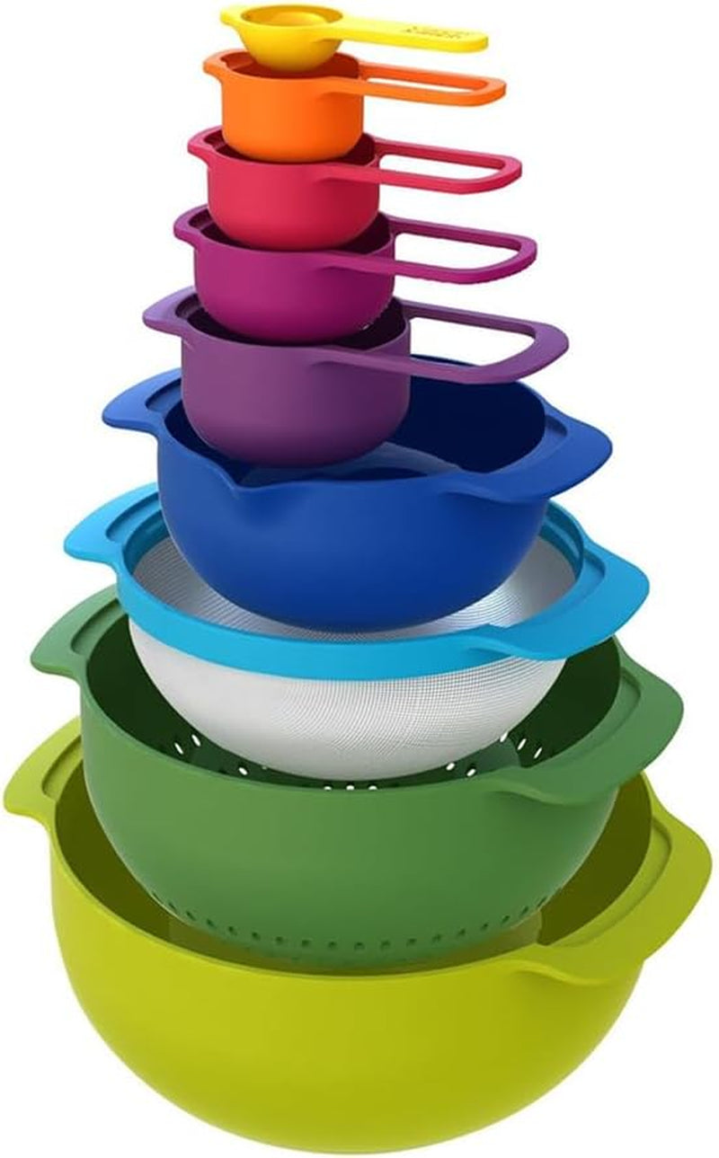 joseph-joseph-nest-9-plus-9-piece-compact-food-preparation-set-with-mixing-bowls-measuring-cups-sieve-and-colander-multicolor