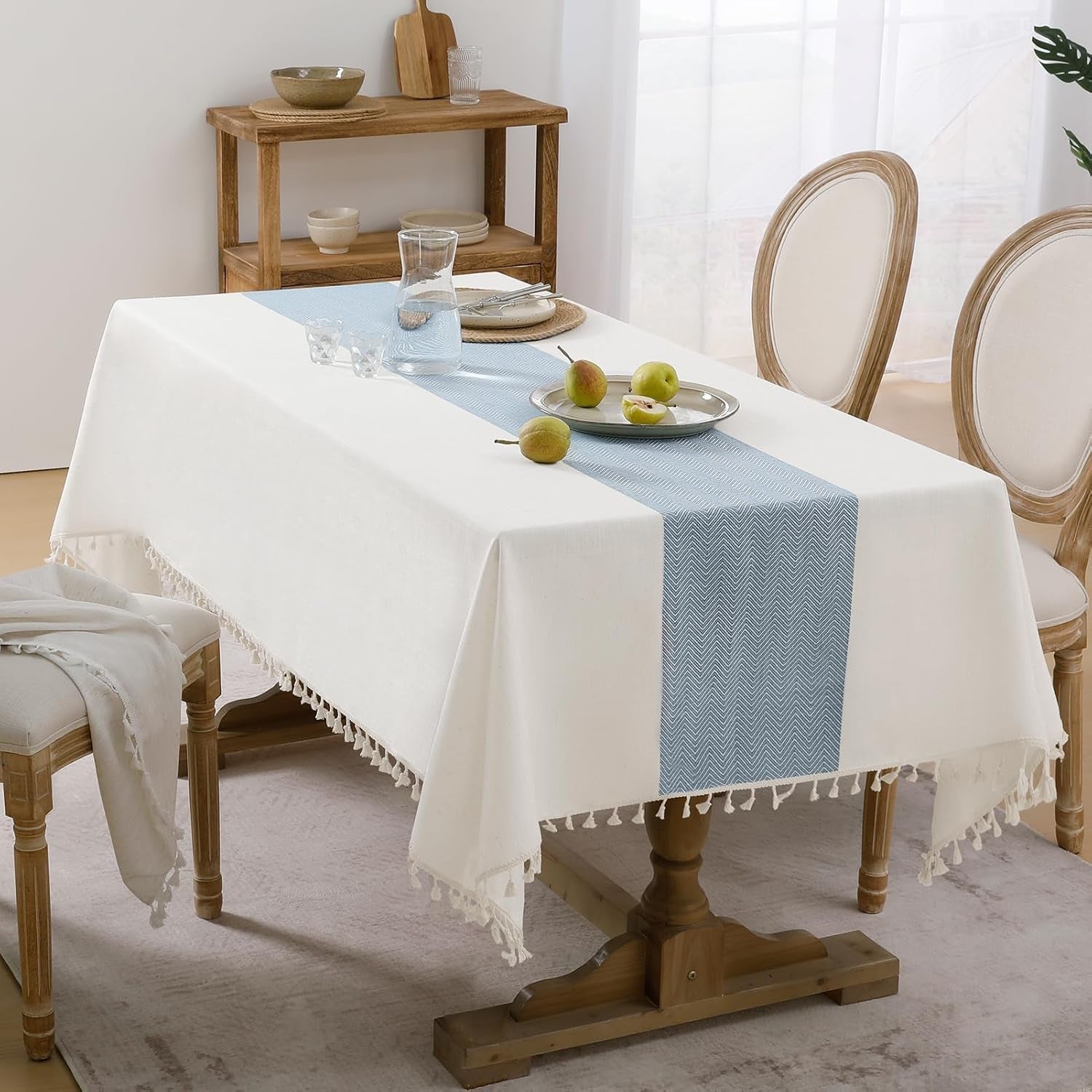 outdoor-linen-tablecloth-square-waterproof-cotton-boho-farmhouse-table-cloths-with-tassel-heavy-weight-wrinkle-free-table-cover-for-picnic-camping-dining-55-x-55-inch-blue-stripe