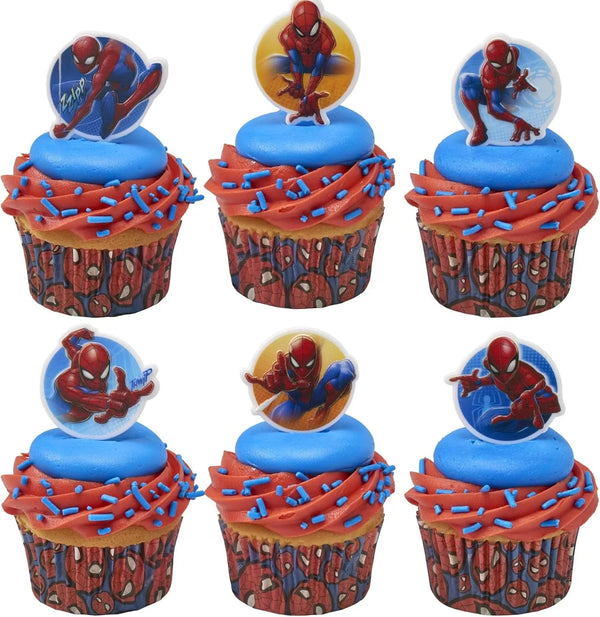 48 X Marvel Spider-Man Baking Cups by  | Standard Size Cupcake Liners | Greaseproof Paper Cases for Cupcakes, 1.8" X 1.25", Pack of 487