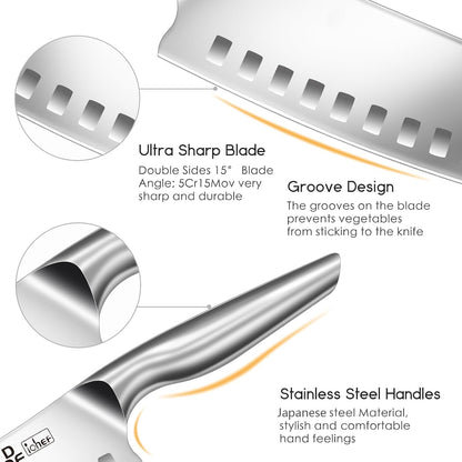 4 Piece Kitchen Knife Set, High Carbon Stainless Steel, Dishwasher Safe3