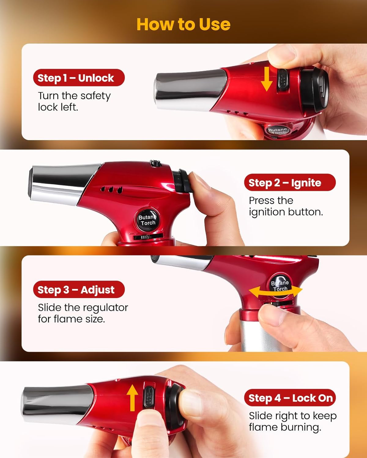 culinary-torch-refillable-butane-kitchen-torch-with-lock-red-adjustable-flame-ideal-torch-for-creme-brulee-baking-cooking-and-food-prep-with-easy-ignition-gas-not-included