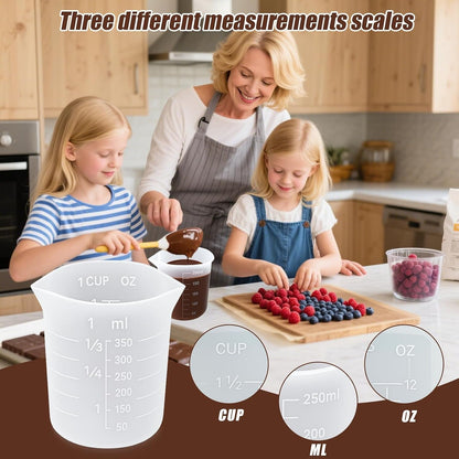 Silicone Chocolate Melting Cup Set with Jar Spatulas, Heat-Resistant8
