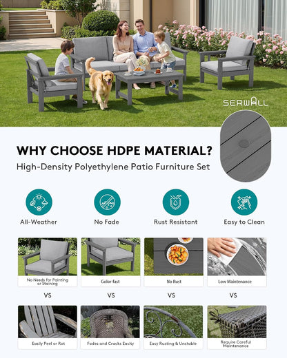 HDPE Outdoor Patio Furniture Set Outdoor Couch3