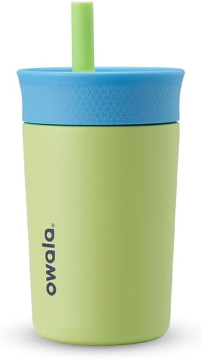 owala-tumbler-kids-stainless-steel-water-bottle-12-oz-turtley-awesome-insulated-spill-resistant-lid-reusable-straw-double-wall-vacuum-insulation-cup-holder-friendly