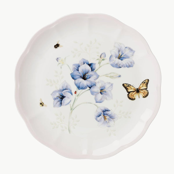 Butterfly Meadow Pink Porcelain 12-Piece Dinnerware Set for 43