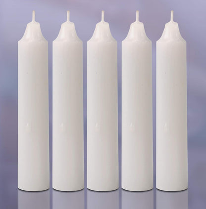 Emergency Candles, White Short Tapers, Unscented Emergency Candle for Home and Emergencies Kit (Pack of 24)8