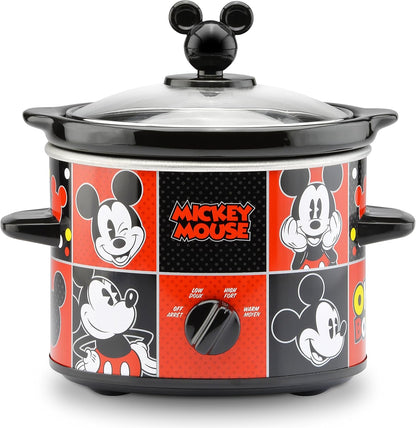 Disney Mickey Mouse 2-Quart Slow Cooker by  - Food Warmer for Dips, Soups & Other Dishes - Slow Cookers for Parties - Electric Kitchen Appliance for Entertaining and Serving | Electric Kitchen Appliance for Dips, Soups & Other Dishes, Slow Cooker for Parties, Serving & Entertaining1