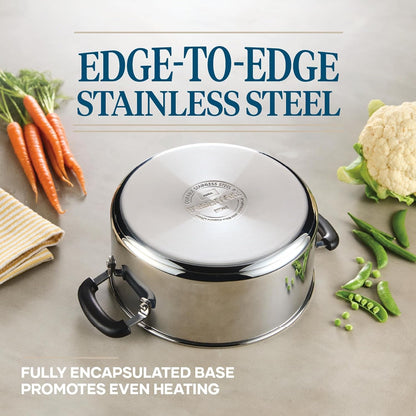 Stainless Steel Cookware Set, 10-Piece Pots and Pans Set | Brilliance Collection Stainless Steel Construction, Includes Pots, Pans and Lids for Everyday Cooking5