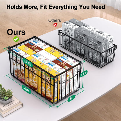 Freezer Organizer Bins, 4 Pack Big Baskets for 5/ 7 Cu.Ft Deep Freezer2