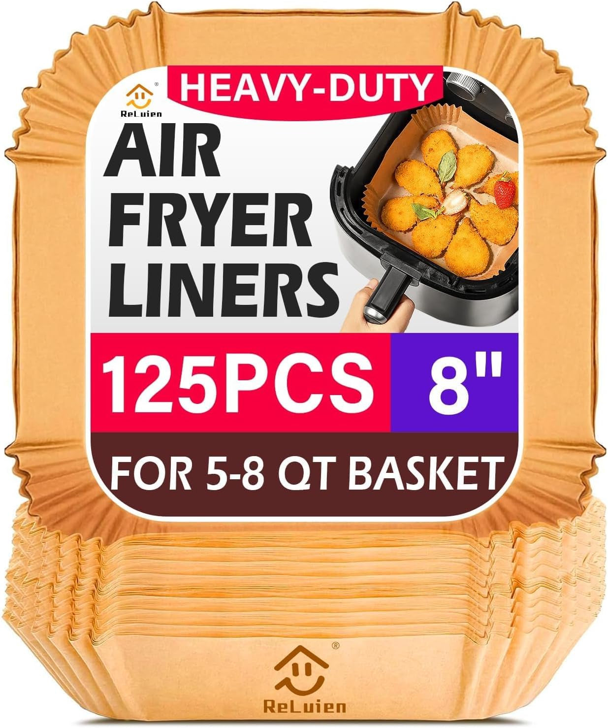 air-fryer-liners-disposable-125-pcs-8-inch-paper-for-5-8-qt-air-fryers-square-unbleached-parchment-paper-non-stick-greaseproof-for-baking-roasting-microwave-oven-airfryer-basket-accessories