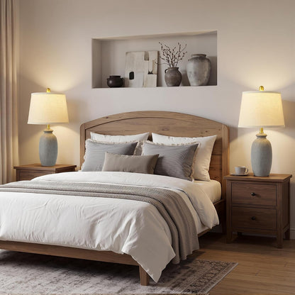 22.75" Ceramic Table Lamps Set of 2, Nightstand Lamps, Bedside Lamps5