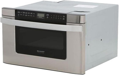 Sharp KB6524PSY 24 In. 1.2 Cu. Ft. Built-In Microwave Drawer Oven | 1.2 Cubic Feet, 950 Watt, Angled Touch Control Panel2
