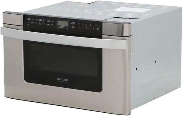 Sharp KB6524PSY 24 In. 1.2 Cu. Ft. Built-In Microwave Drawer Oven | 1.2 Cubic Feet, 950 Watt, Angled Touch Control Panel2