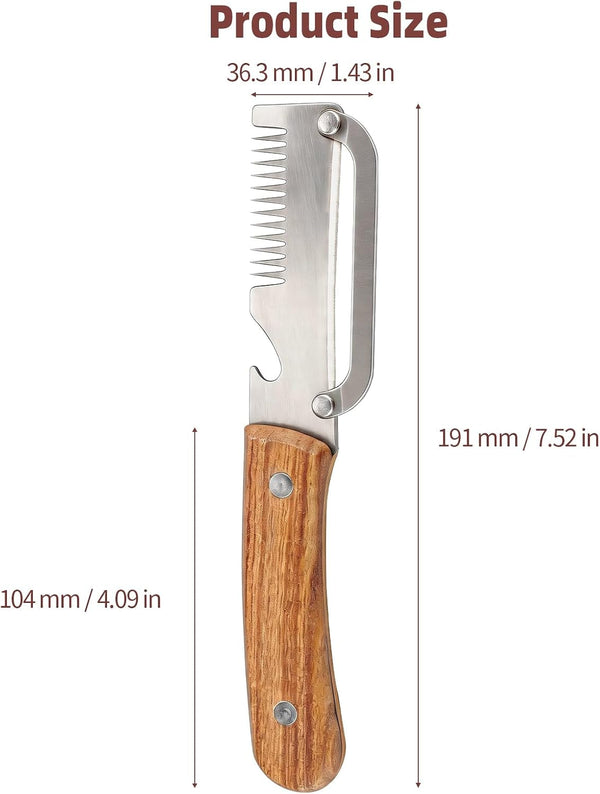 Vegetable Peeler Julienne Peeler with Wooden Handle(2 Pack)2