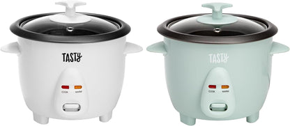Mini Rice Cooker with Removable Nonstick Bowl and Auto Keep Warm Function, Great for Soups, Stews, Grains and Oats, 6 Cups Cooked (3 Cups Uncooked), 1.5-Quart, Aqua7