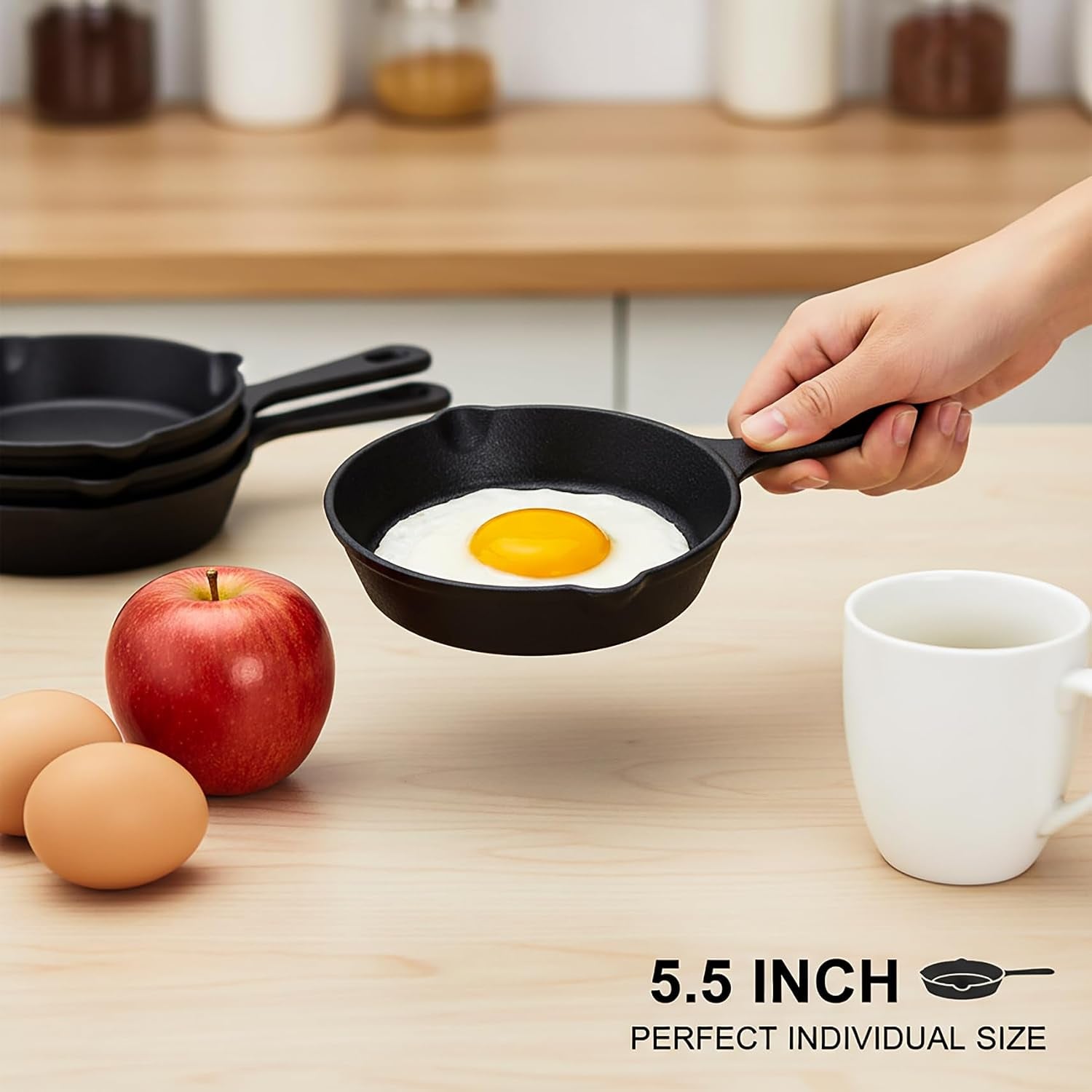 4-pack-small-cast-iron-skillet-5-1-2-inch-frying-pans-with-double-drip-spouts-for-stove-oven-grill-safe-indoor-and-outdoor-use-non-stick