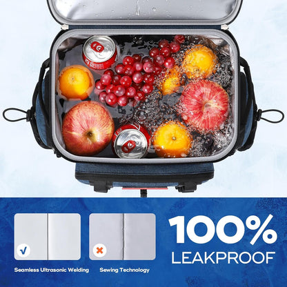 35/50 Can Insulated Backpack Cooler, Leakproof Soft Lunch Ice Bag | Keeps Food Cold for 16H, Peva Liner, Durable Nylon, Ergonomic Padding. Perfect for Men, Women, Camping, Beach, Hiking, Travel3