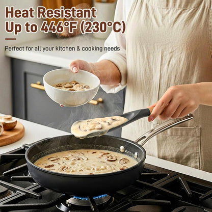 3 PACK Cooking Spoon Spatula for Nonstick Cookware, Heat Resistant Silicone5