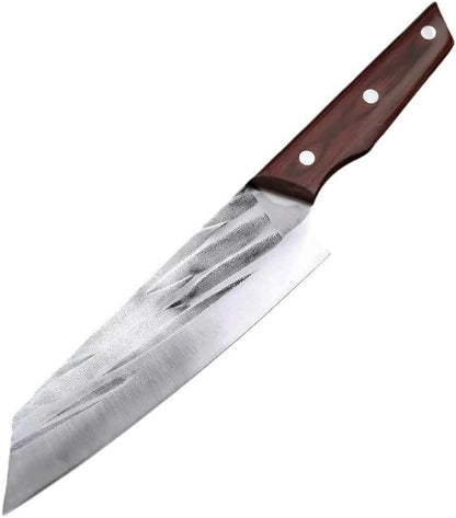 Meat Cleaver, 7 Inch Slicing Knife Hand-Forged Kitchen Knives Wooden Handle Stainless Steel Chef Butcher Fish Knives Cooking Tools1