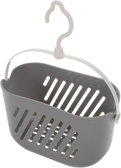 Hanging Shower Basket with Hook 8.26 X 5.51 X 5.11 Inch Plastic Bathroom Organizer for Toiletries and Cleaning Supplies Space-Saving Hanging Shower Caddy1