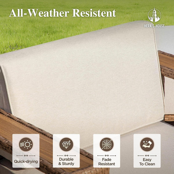 9-Piece Patio Sectional Furniture Set with 10" Thick Cushions5