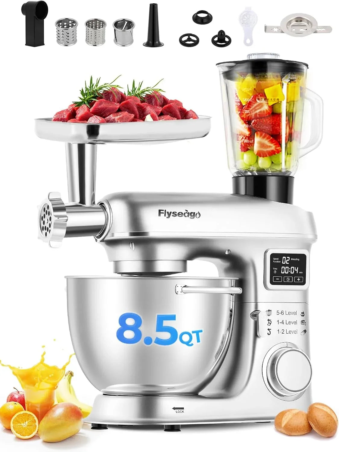 stand-mixer-8-in-1-8-5qt-2000w-6-speed-multifunction-fermentation-electric-kitchen-mixer-tilt-head-with-stainless-steel-bowl-1-5l-glass-jar-meat-grinder-dough-hook-whisk-pasta-attachment