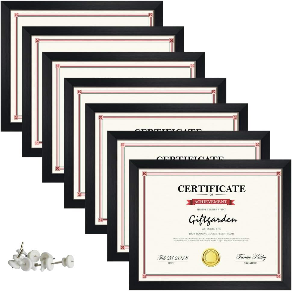 8-5x11-certificate-frame-set-of-7-8-5-by-11-picture-diploma-document-frames-for-wall-or-tabletop-display-black