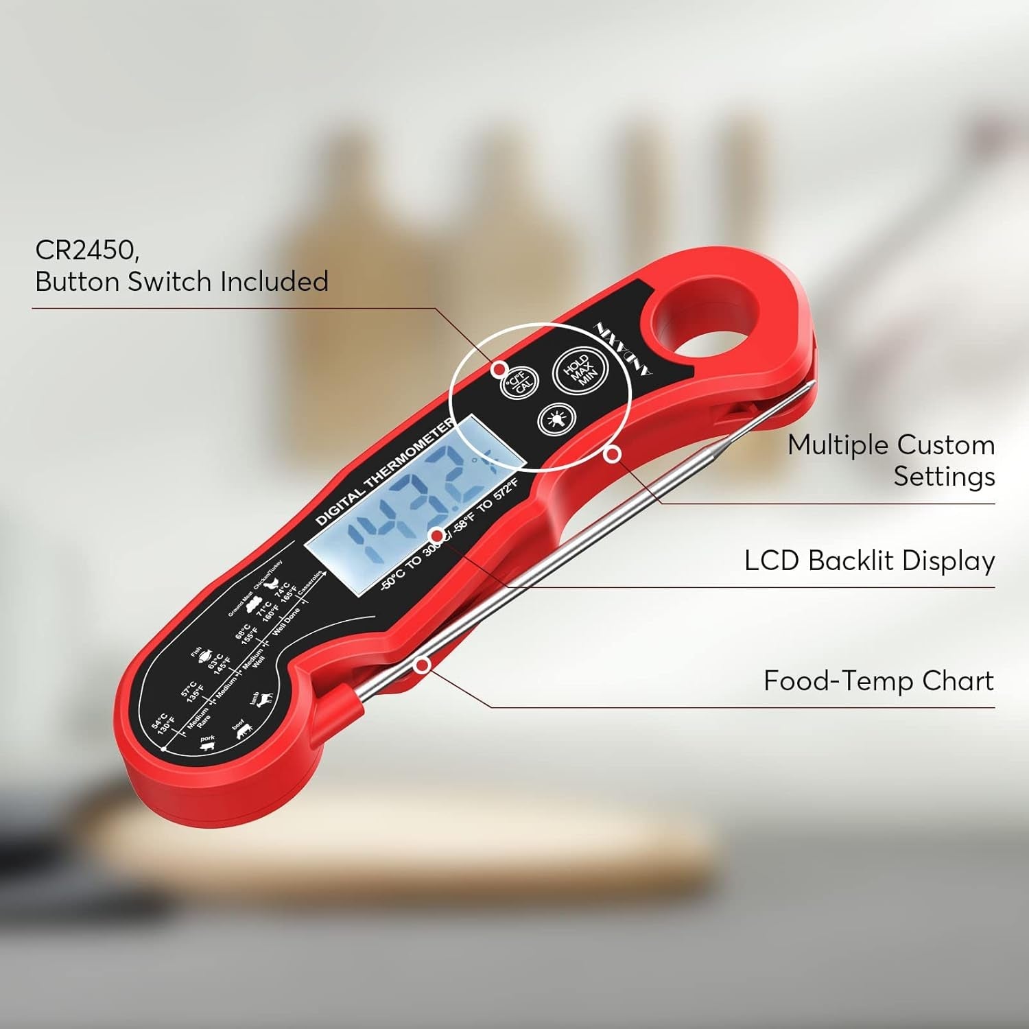 meat-thermometer-digital-for-grilling-and-cooking-waterproof-ultra-fast-instant-read-food-thermometers-with-backlight-calibration-for-kitchen-deep-fry-bbq-grillred-black-lcd
