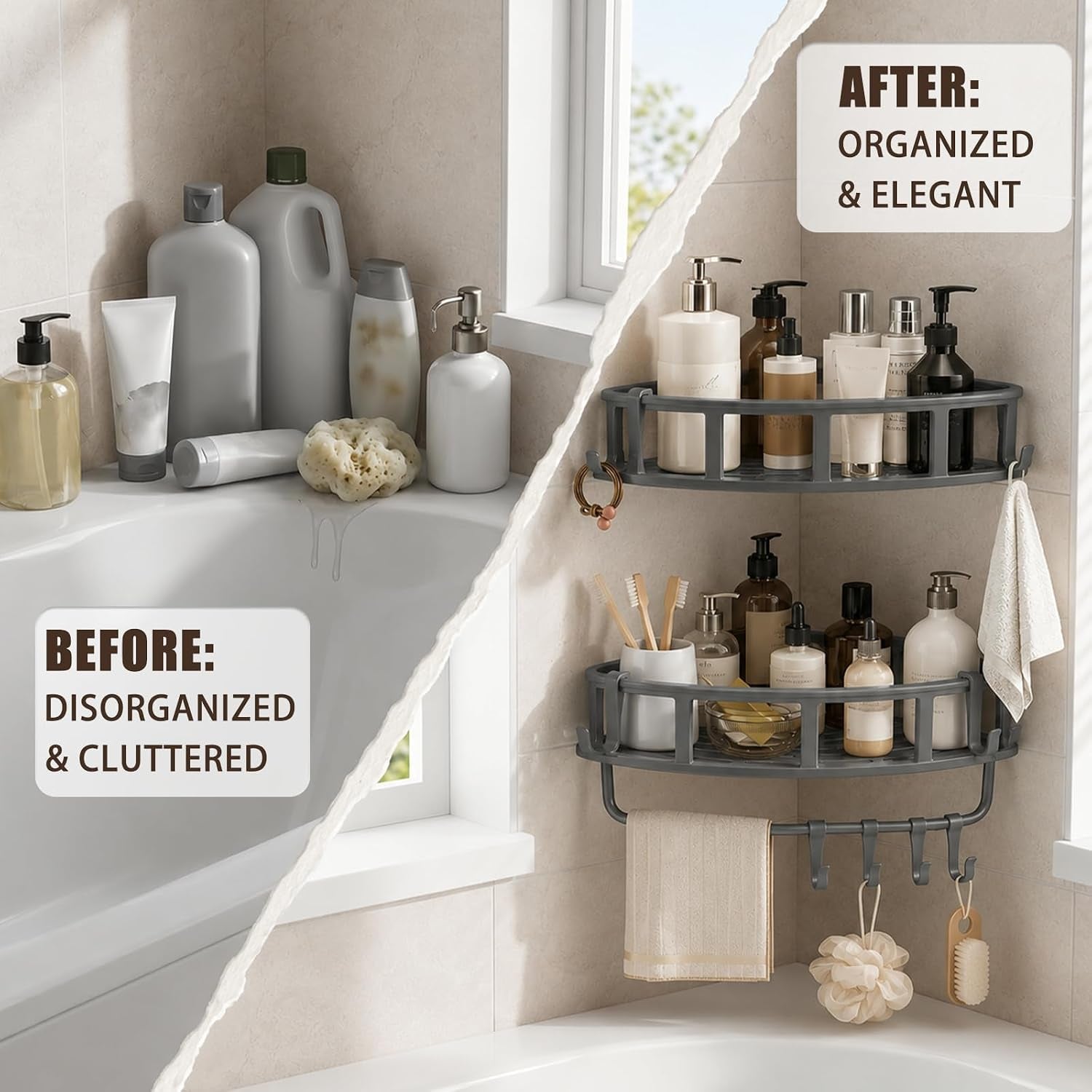shower-caddy-hanging-2-pack-rustproof-adhesive-corner-shower-shelves