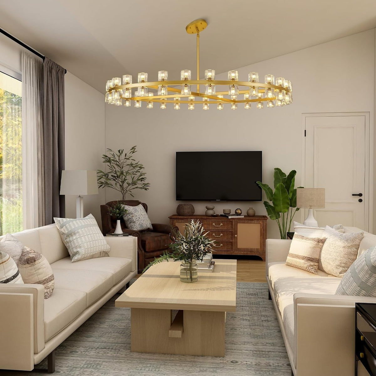 modern-60-inch-gold-round-chandelier-extra-large-chandeliers-crystal-chandeliers-for-living-room-large-wagon-wheel-chandelier-for-foyer-staircase-entrance-includes-bulb