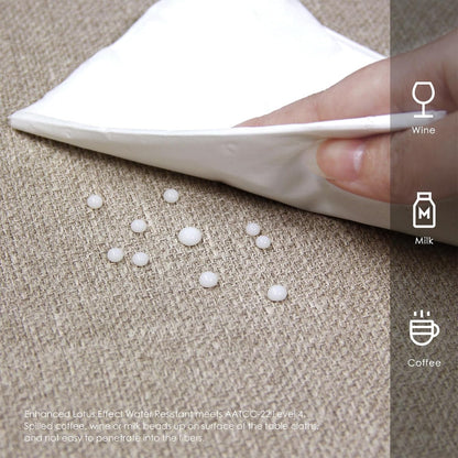 Table Runner Waterproof Washable Beige 14X71 Inch4