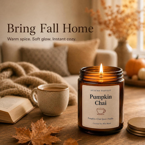 Fall Scented Candle Set of 6, 7 Oz Soy Candles for Home, Autumn Gift Set5