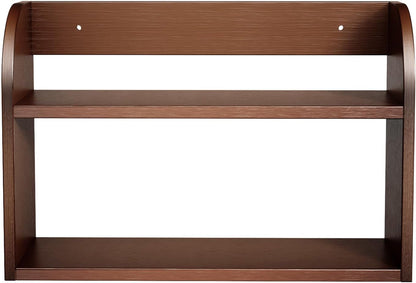 2 Tier Bamboo Spice Rack, Countertop or Wall Mounting, Brown7