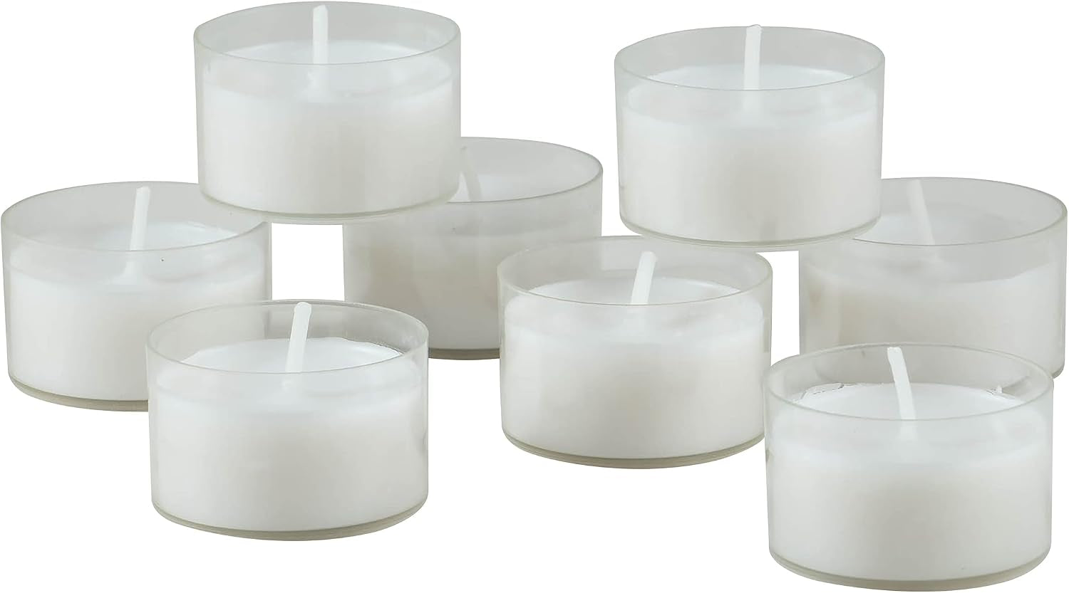 96-count-white-unscented-smokeless-long-burning-clear-cup-tea-light-candles-with-6-to-7-hour-burn-time