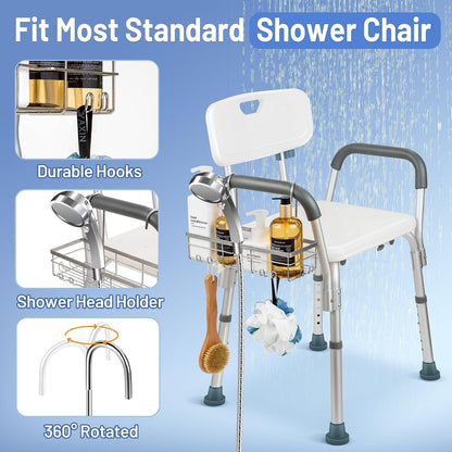 304 Stainless Steel Shower Caddy for Shower Chair7