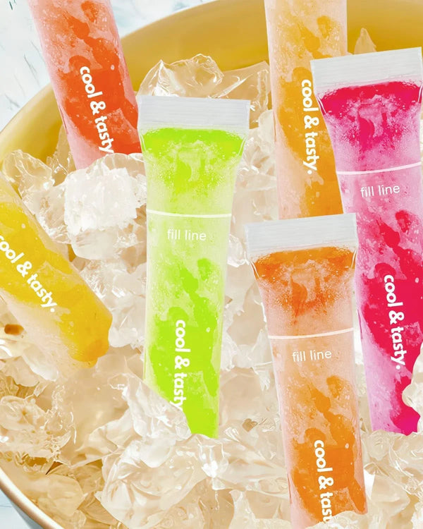 150 Disposable Popsicle Mold Bags with Zip Seals, 8X2" Freezer Tubes for DIY Ice Pops, Yogurt, Juice & Fruit Smoothies - Includes Funnel, Bpa-Free, Ice Pop Molds6