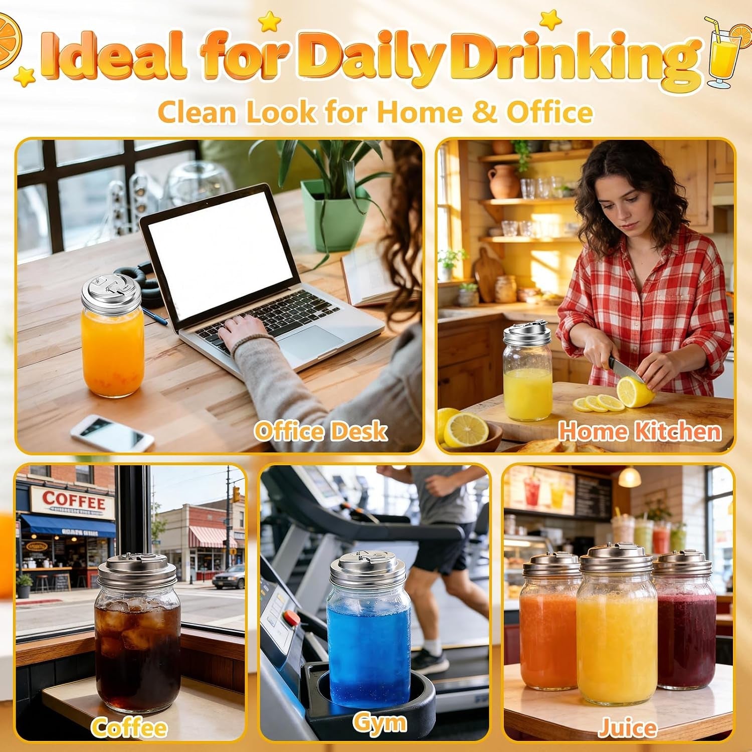wide-mouth-mason-jar-drinking-lids-stainless-steel-sip-lid-2-pcs-mason-jar-drink-lids-for-iced-coffee-smoothies-cold-drinks-leak-resistant-reusable-heavy-duty-metal