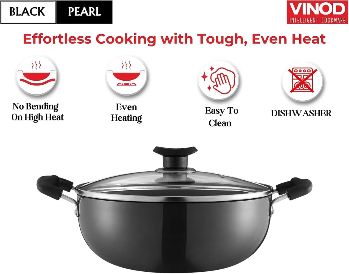 cookware-professional-deep-kadhai-2-1-liters2-2-quarts-20cm-glass-lid-included-multi-use-hard-anodized-wok-pot-suitable-for-indian-cooking-sauces-pasta-stews-soups-riveted-handles