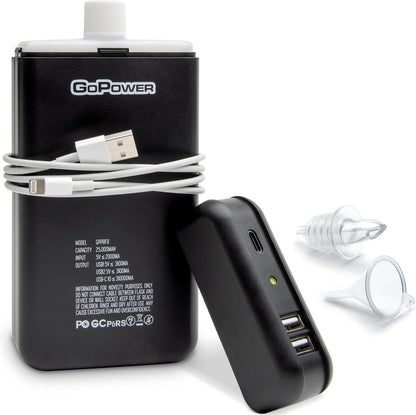 Power Bank Flask (8 Oz) - Hidden Alcohol Travel Flask – Secret Liquor Container for Beaches, Cruises, and Sports Events – Includes Funnel & Spout1
