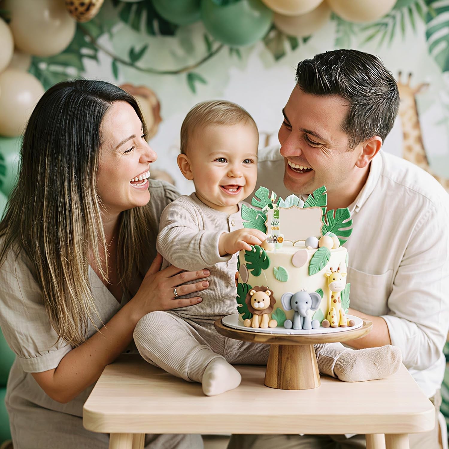 wild-animal-number-1-candle-jungle-safari-theme-cake-topper-for-boys-girls-first-birthday-decorations-wild-one-birthday-decorations-party-supplies