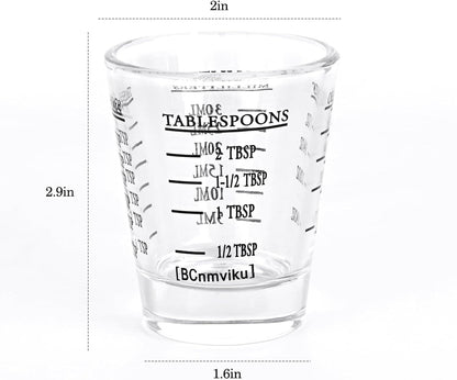 Measuring Cup with Measuring Line, 1 Oz/30 Ml Measuring Cup with Ounces and Milliliters2