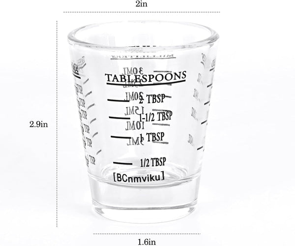 Measuring Cup with Measuring Line, 1 Oz/30 Ml Measuring Cup with Ounces and Milliliters2