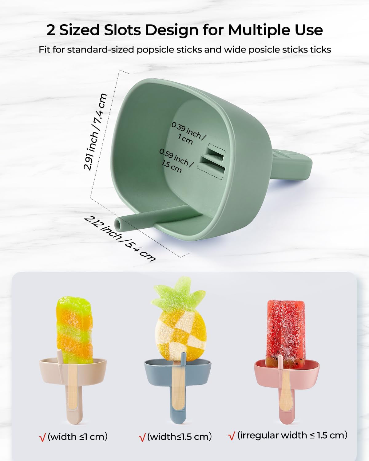 4pack-drip-free-silicone-popsicle-holders-popsicle-holder-with-straw-with-2-slots-fit-standard-wide-sized-sticks-drip-free-popsicle-stick-holder-popsicle-drip-catcher